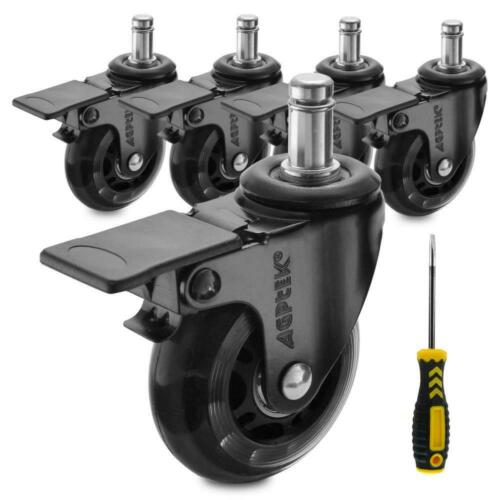 AGPTEK Office Chair Casters Heavy Duty with Screwdriver, Safe Roller Wheel...