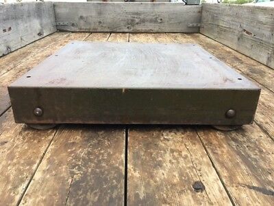 Antique Floor Safe Platform With Caster Wheels Diebold
