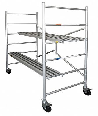 Portable Scaffold, Steel, 5 ft. Platform Height, 6 ft. Overall Height, 1000 lb.