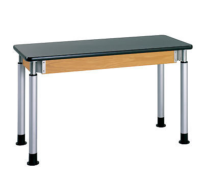 Diversified Woodcrafts Adjustable Height Science Table With Phenolic Resin Top