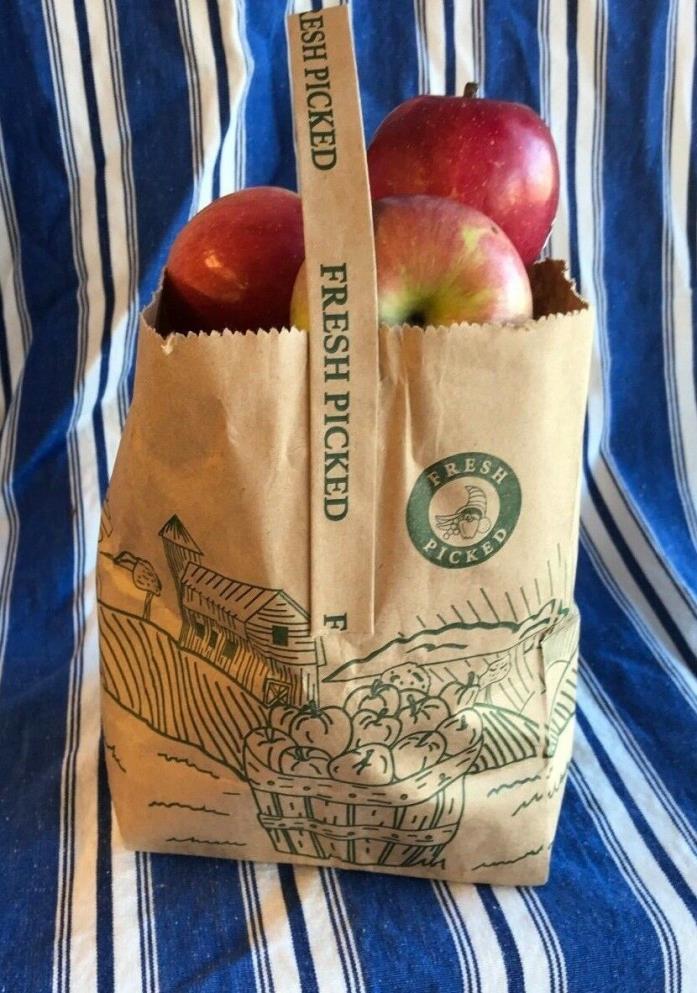 Fresh Picked Kraft Paper Produce Bags 1/4 Peck 500 ct per Bale -15 Available