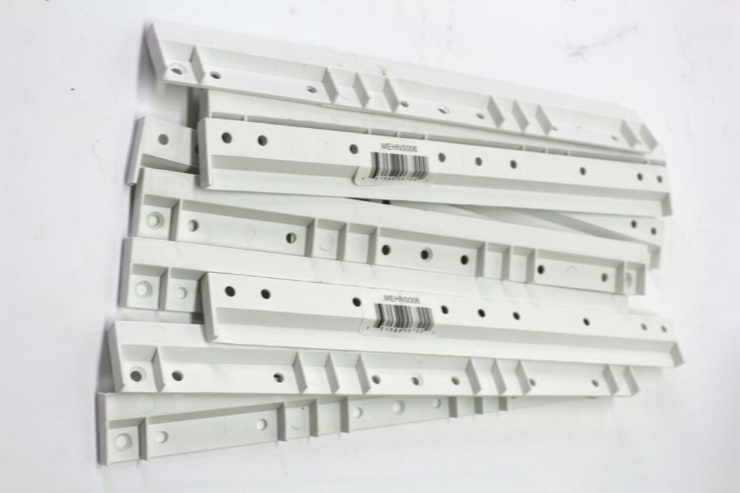 12PK | 12-Inch Wide Hanging Plastic Rail for Hang-N-Stack Series Bins