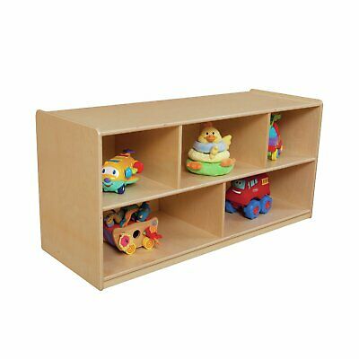 Wood Designs Extra Deep 5 Compartment Shelving Unit with Casters