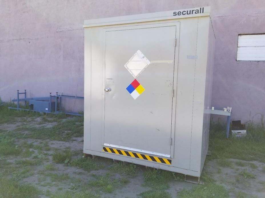 SecurAll B600 Hazmat Storage 330Gallons 6Drum Locker Cabinet Flammable Liquids