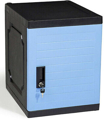 Jink Locker Lockable Storage Cabinet 19 Keys Great for Kids Plant Based Blue