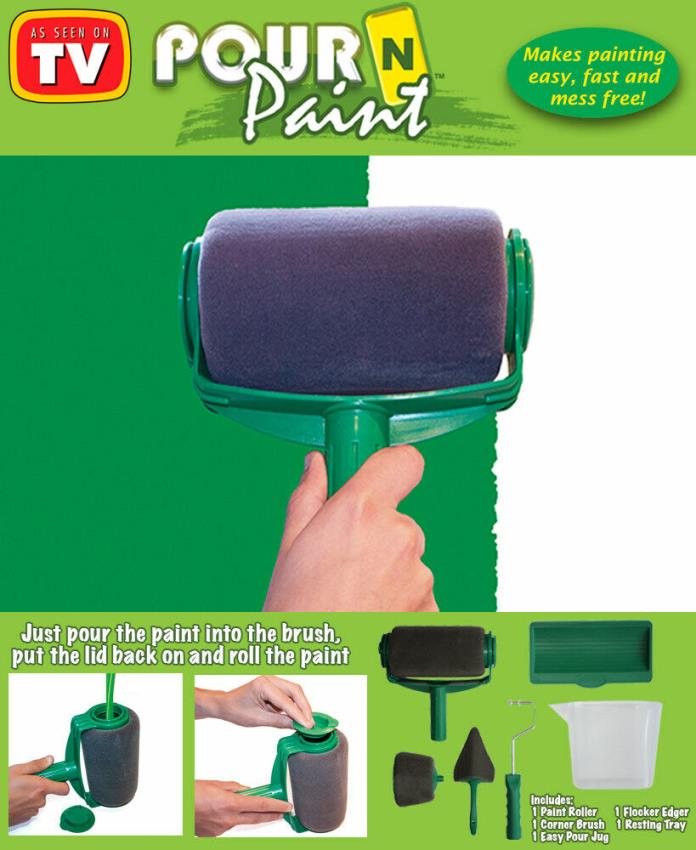 Pour N Paint /As Seen on TV easy painting no tray needed not as messy