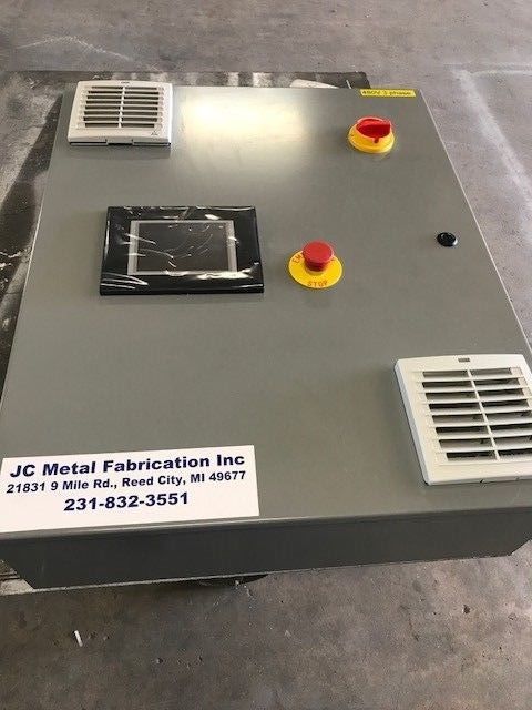 Paint spray booth control panel 3 phase input