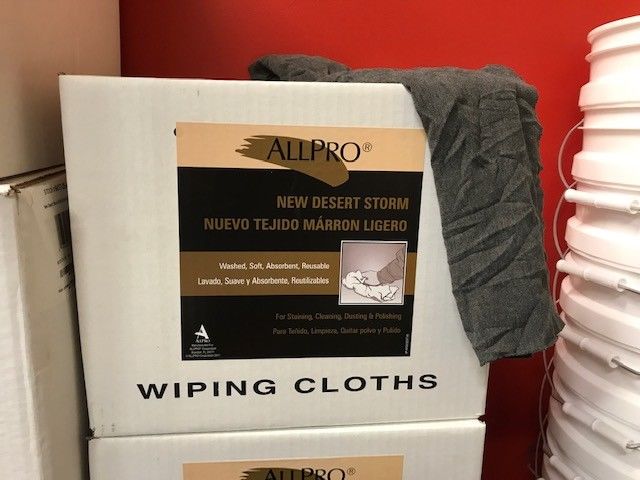 10 Pound Box of New Knit Wiping Cloths/Shop Rags-New Desert Strorm Color
