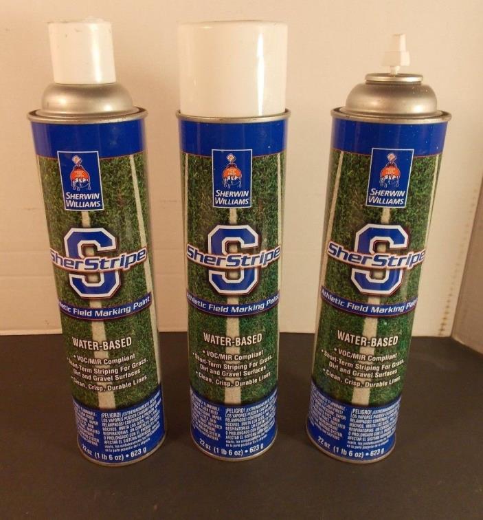 2 cans of 22 oz Athletic Field Line Marking Spray White Sherwin Williams