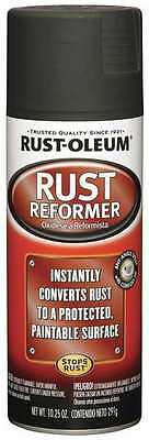 (9 CANS) RUST-OLEUM 248658 Rust Reformer, Black, 10.25 Oz.