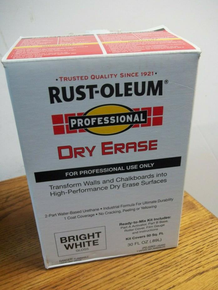 RUST-OLEUM Bright White Dry Erase Kit, 270196