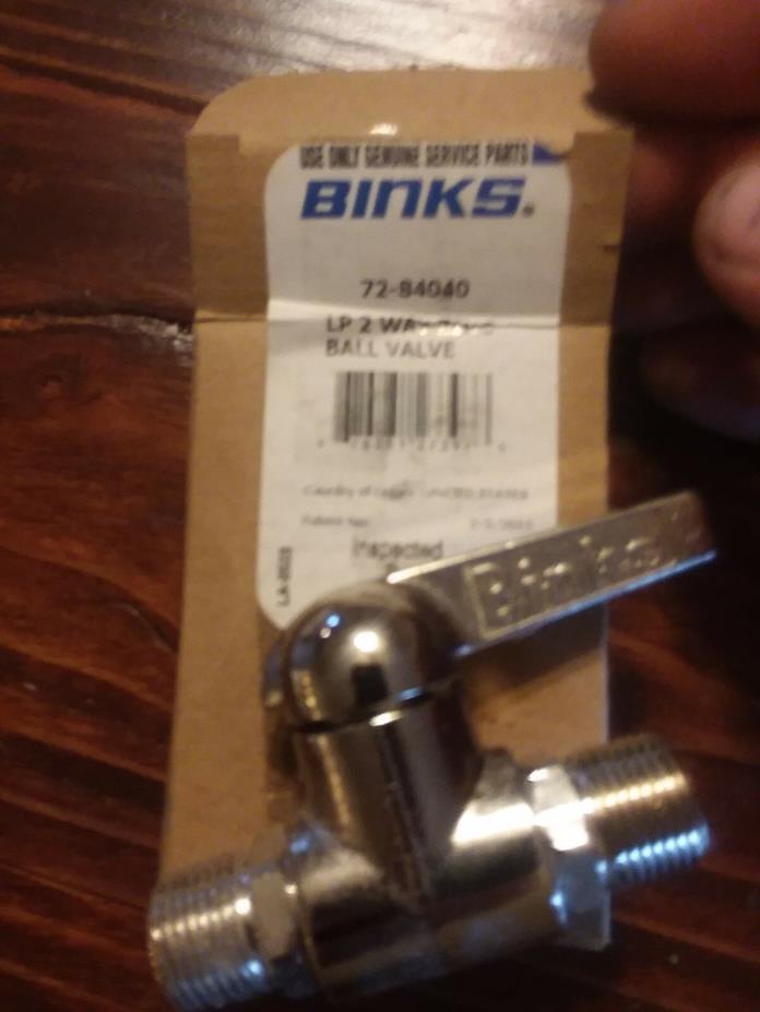 Binks 72-84040 Low-Pressure Ball Valve 3/8