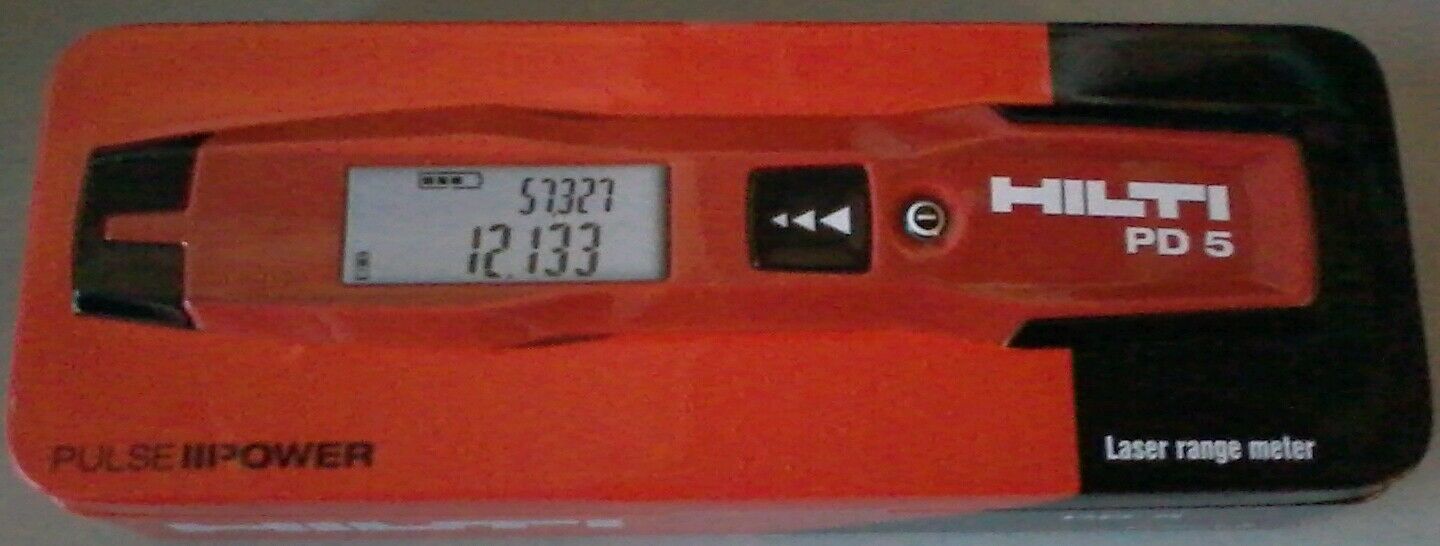 #2004789 - HILTI PD5 LASER RANGE METER PD-5 PD 5 - NEW w/ WARRANTY!