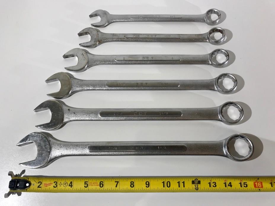 6 JET Combination Wrenches 1 1/4