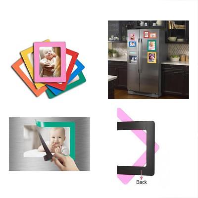 New 6Pack Magnetic Picture Frames For Refrigerator 4X6 Inch Colorful Photo Note