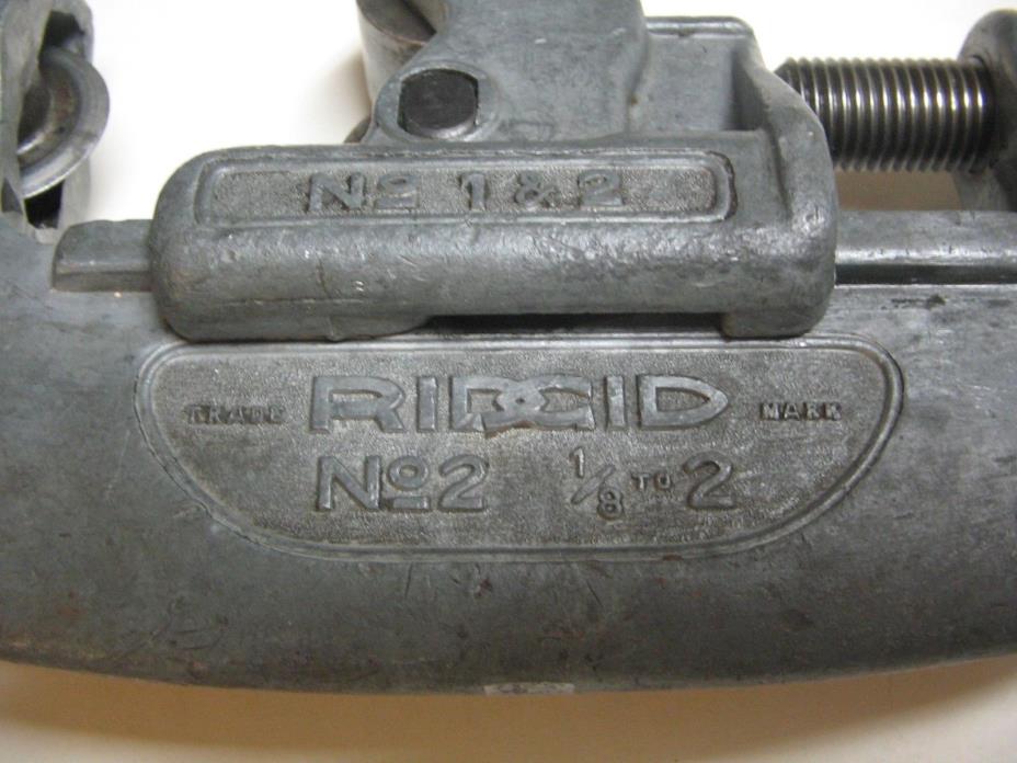Vintage Rigid #2 pipe cutter 1/8