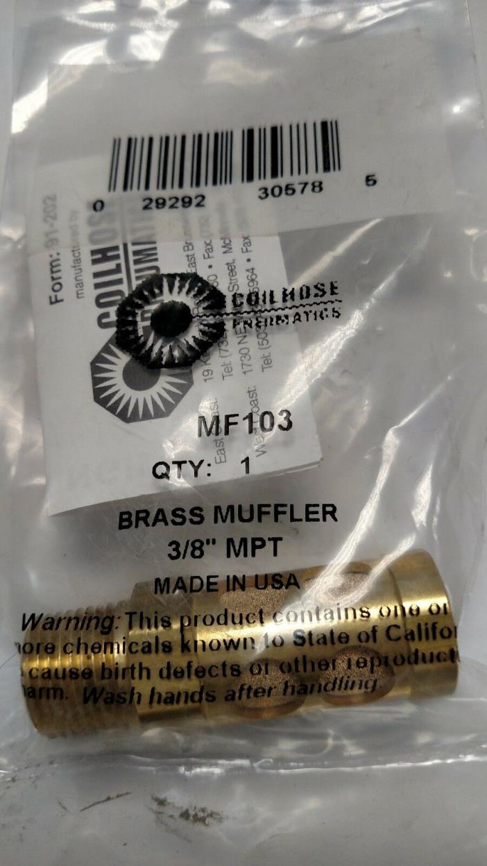 COI MF-103 - Muffler Brass 3/8