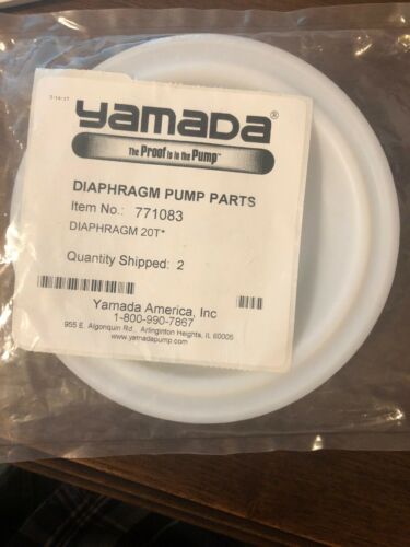 New, Pkg Of 2, Yamada Diaphragm 771083 For 20T Pump