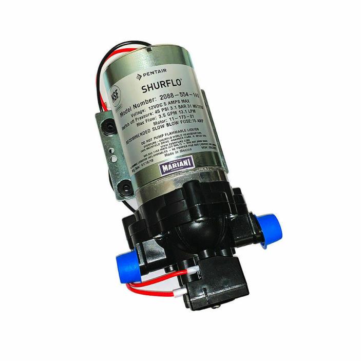 SHURflo 2088-554-144 Series Fresh Water Pump, 12 Volts, 3.5 GPM @ 45 Psi - NEW