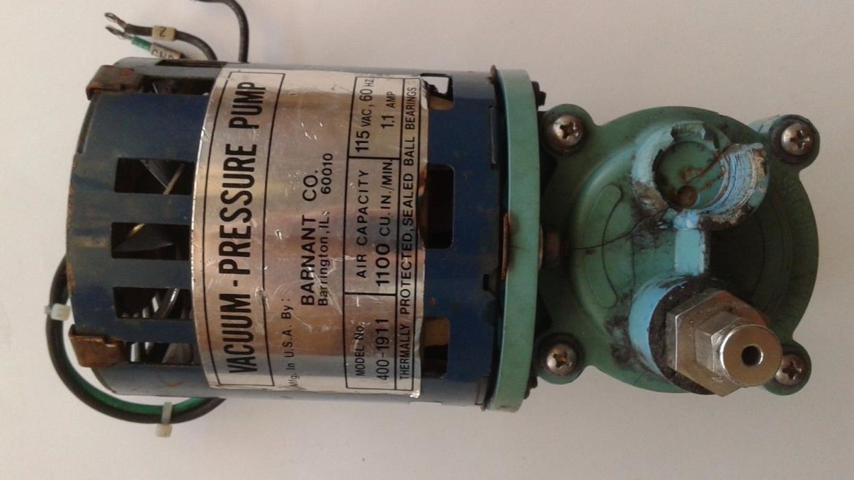 Barnant Vacuum-Pressure Pump 400-1911, Free Shipping