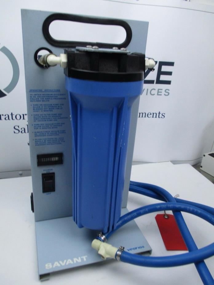 Savant VPOF100 Recirculating Vacuum Pump Oil Filtration System