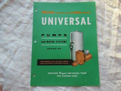 Universal star series RP pump and water system brochure