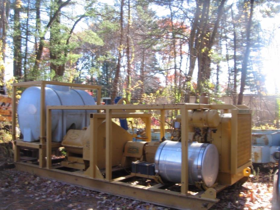 Skid Mount Gaso Mdl. 3400 Triplex Pump, Detroit 3-71 Diesel