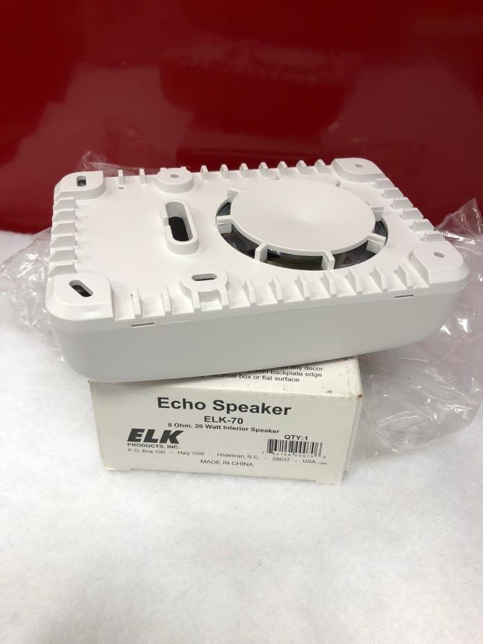 *NIB* Elk Products Echo Speaker ELK-70, 8 Ohm, 20 Watt, Interior