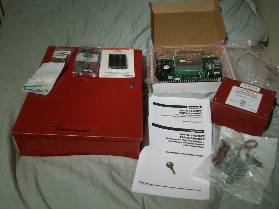 Ademco Vista 128FB Alarm Control Panel Circuit Board W Enclosure Honeywell