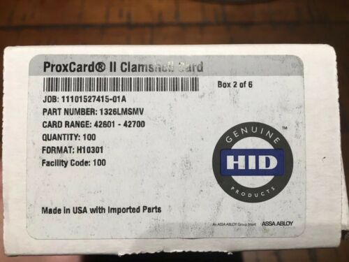 100 Keycards Proximity Prox Card 2 HID ISOProx 26-Bit H10301