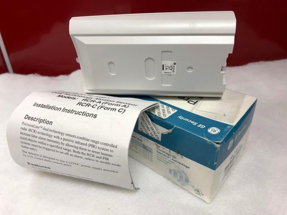 GE Security RCR-A, Range Controlled Radar PIR Motion Sensor