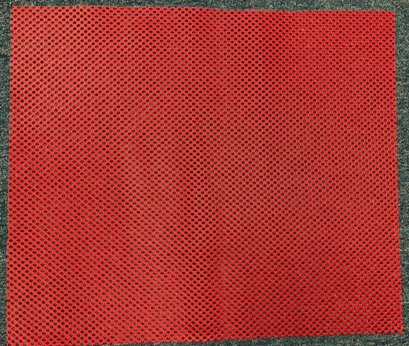 Red 24 x 27 Vinyl Coated Polyester Mesh Warning Flag