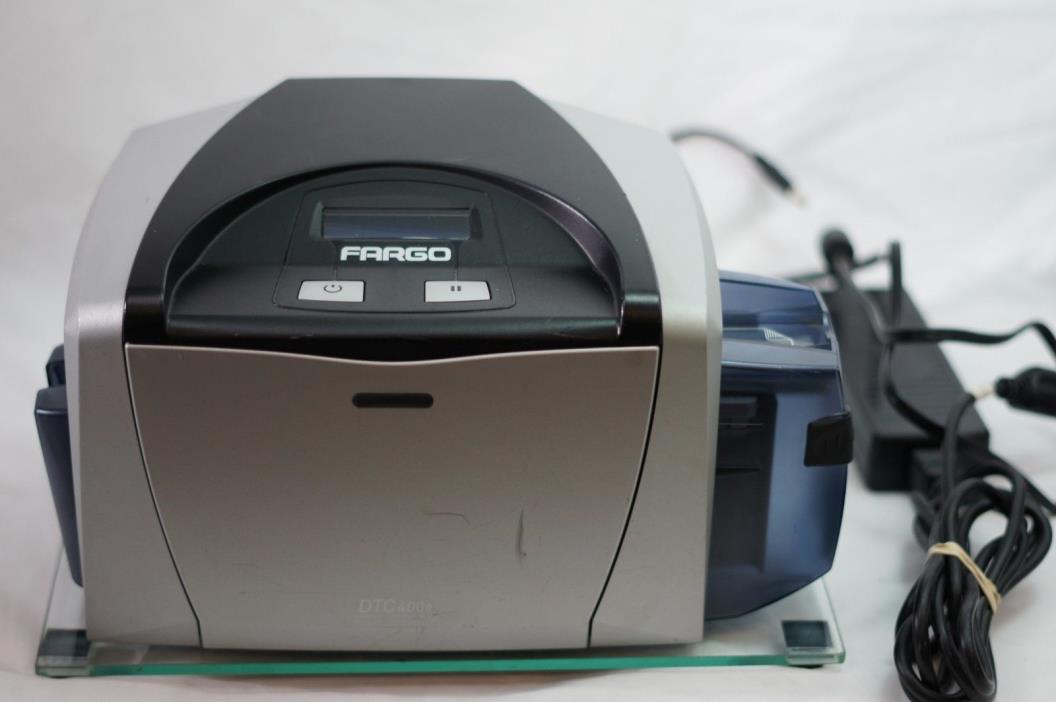 FARGO DTC400E ID CARD PRINTER  DTC400E X001400 THERMAL ID PRINTER 054100