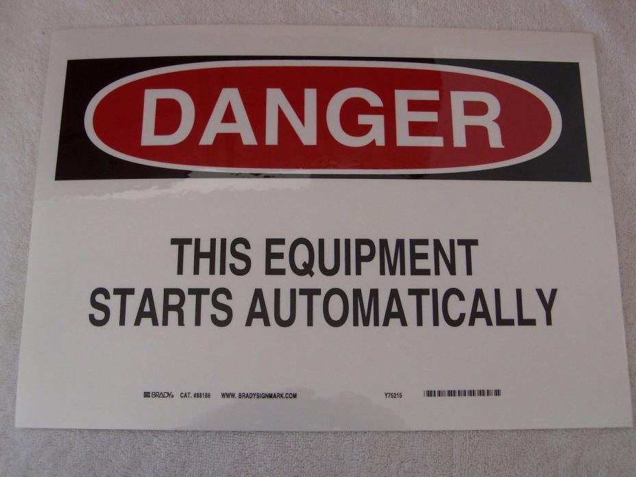 DANGER THIS EQUIPMENT STARTS AUTOMATICALLY - 14