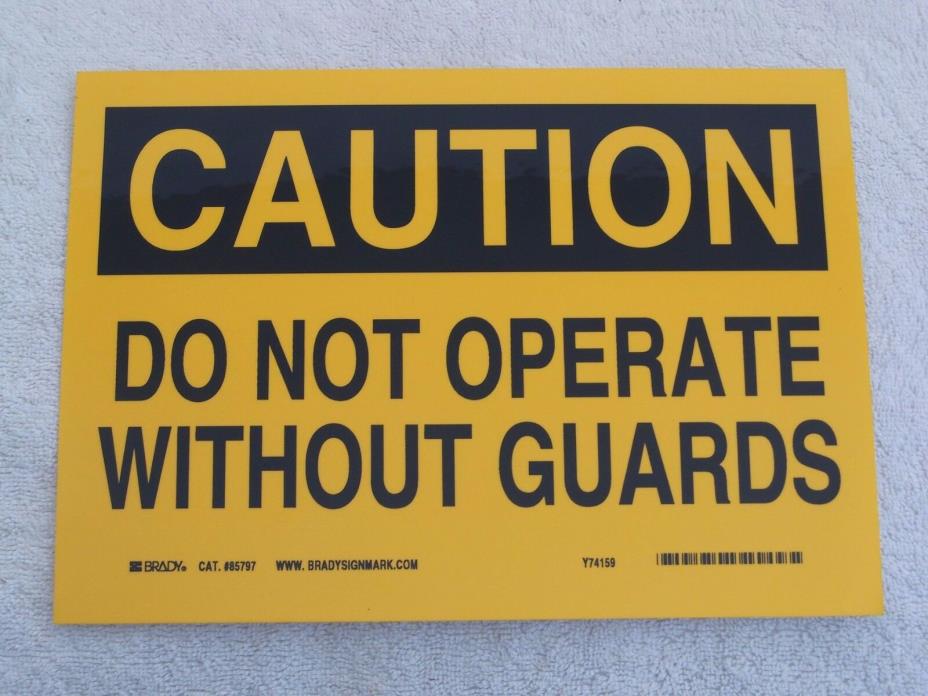 CAUTION DO NOT OPERATE WITHOUT GUARDS - 7