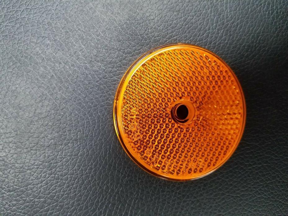 Amber Reflector RE35AB Round Stick-On 2