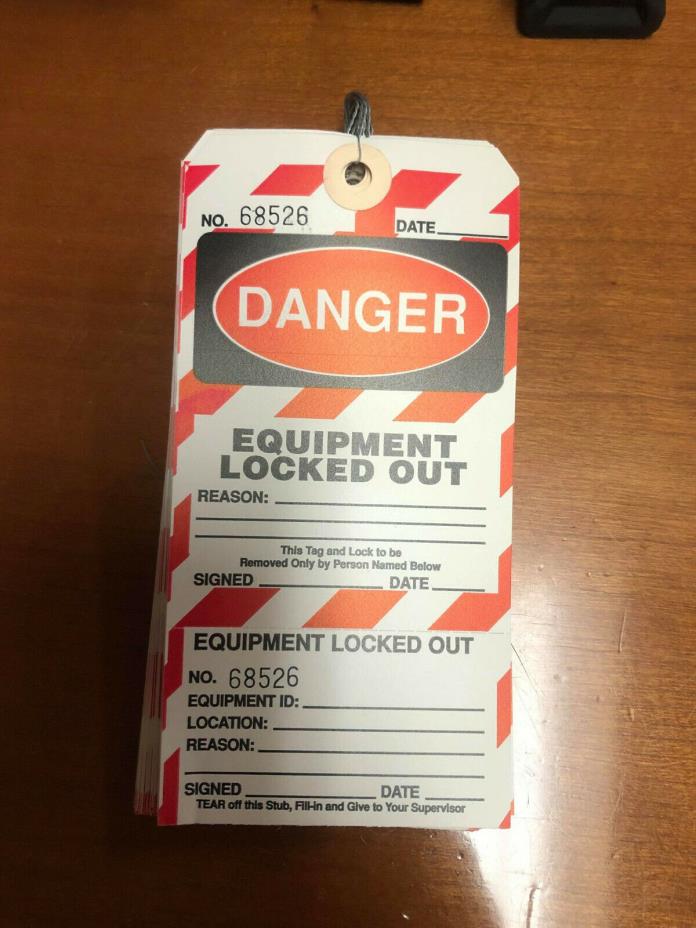 Danger Lock Out Tags (25/pk)
