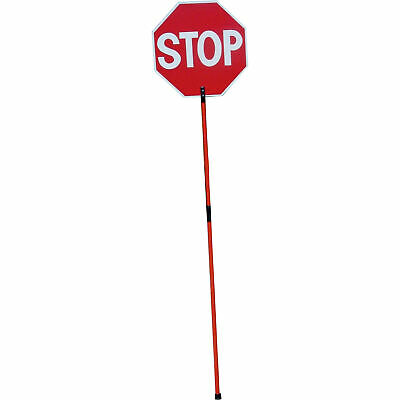 SAFE-T-PADDLE STOP/SLOW REFLECTIVE Sign w/Telescoping Handle 73inLx18inW