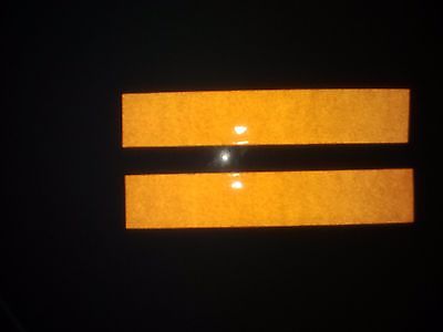 Reflective Tape Orange Avery ~ 2 Strips 8