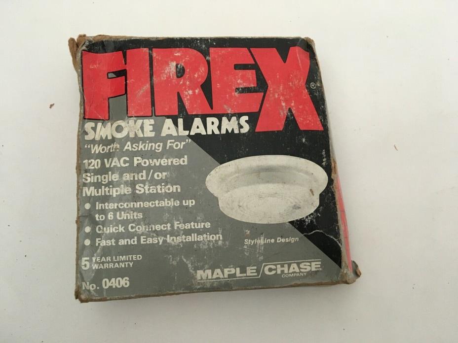 *NIB* *New* Kidde FireX 0406 Fire Alarm Residential Smoke Detector 120 VAC
