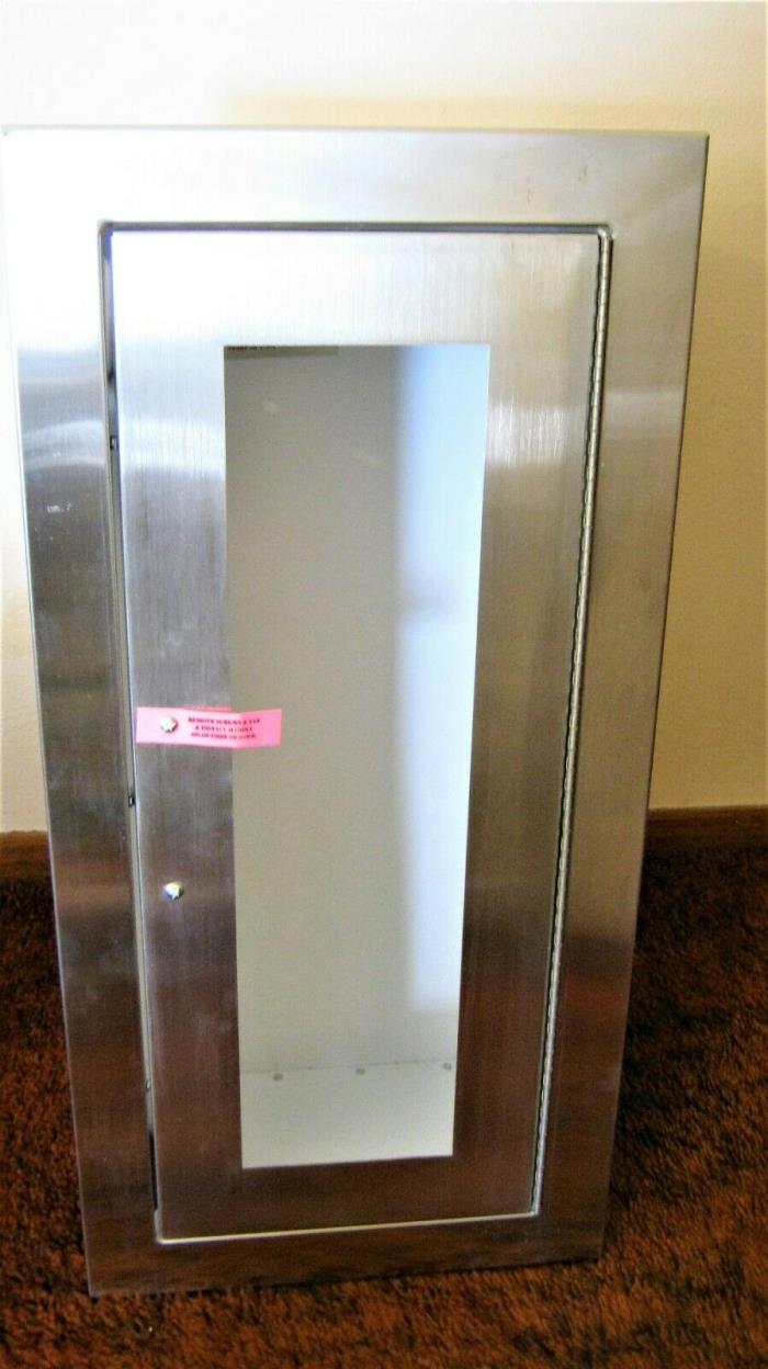 LARSENS  Fire extinguisher cabinet- Stainless door & frame-up to 10 lb cylinder