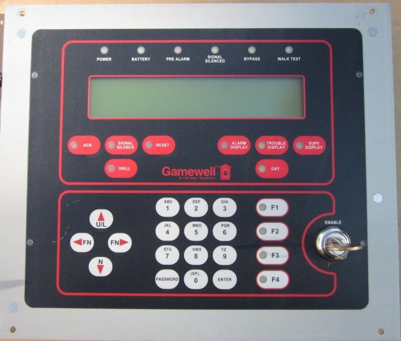 GAMEWELL IF-602 FIRE ALARM CONTROL PANEL DISPLAY 2 LOOP 31086