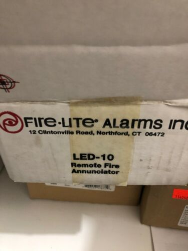 New Fire-lite Alarms LED-10 Remote Fire Annunciator