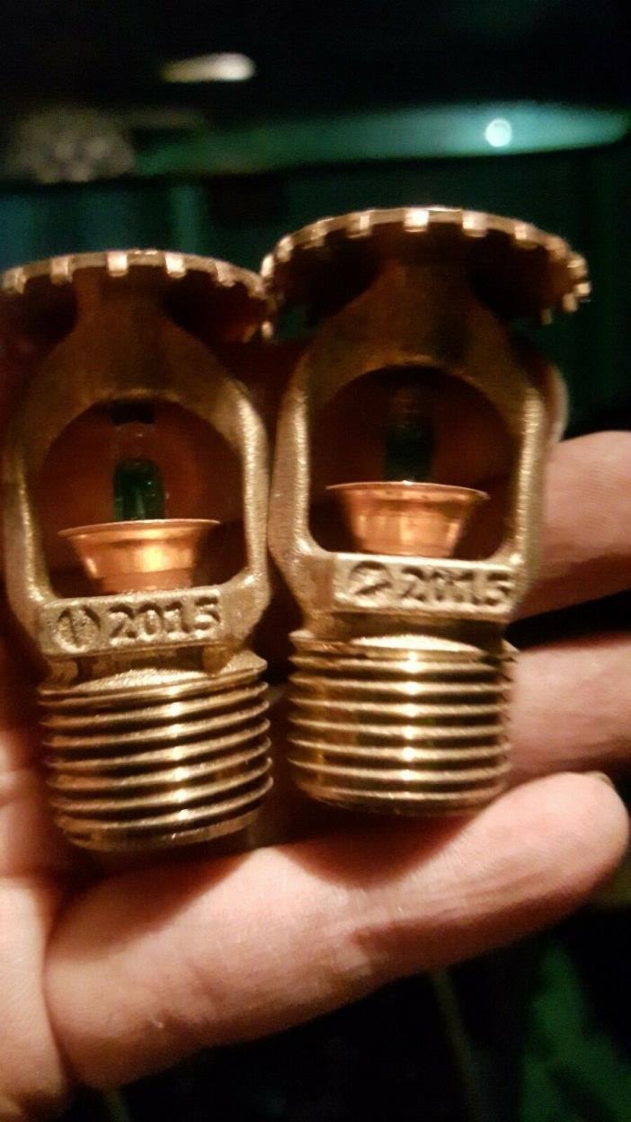 tyco ty315 1/2 inch 200 degrees standard responsebrass uprights..lot of 2