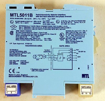 Measurement Technology MTL5011B Switch/Proximity Detector Interface
