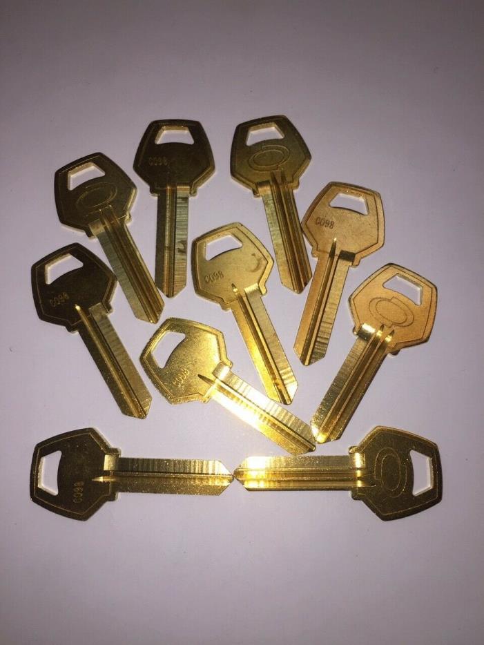 JET CO98 Key Blanks, Set of 10 FREE SHIPPING