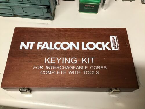 NT Falcon Lock Keying Kit - Incomplete Set - Original Wood Case