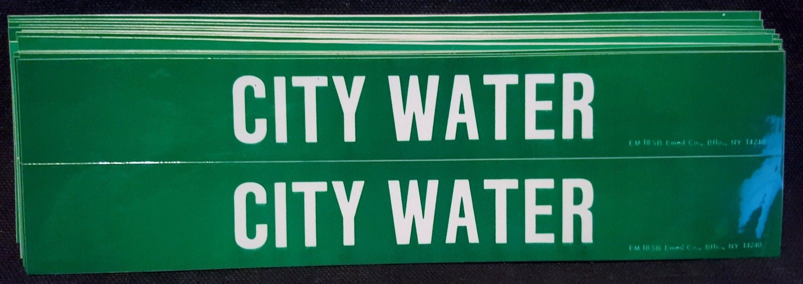 38 Emed Vinyl Labels I.D. Pipe Content Safety Signage 
