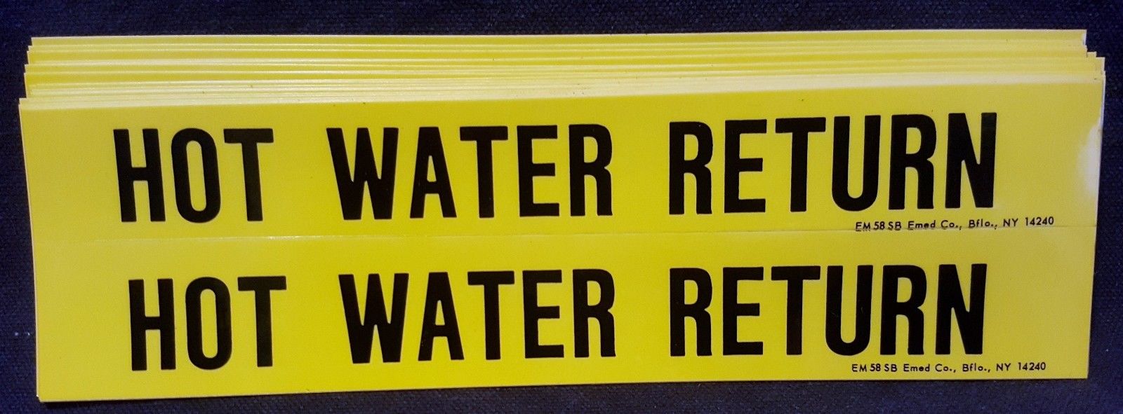 36 Emed Vinyl Labels I.D. Pipe Content Safety Signage 