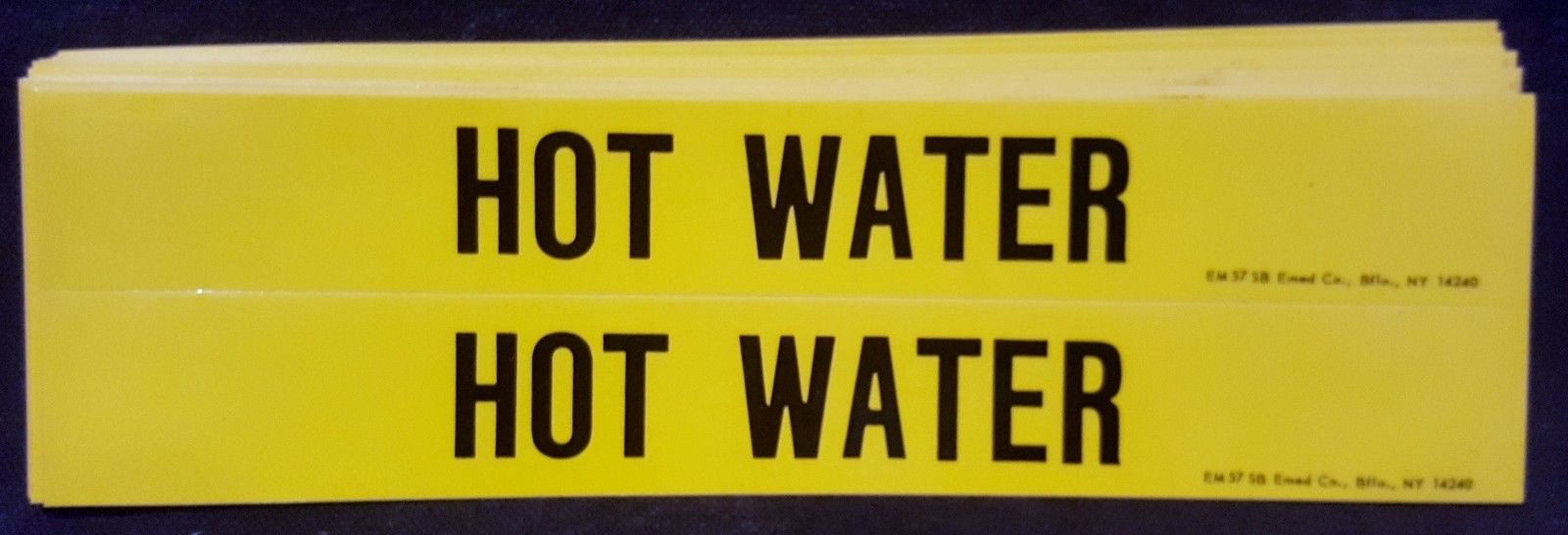 34 Emed Vinyl Labels I.D. Pipe Content Safety Signage 